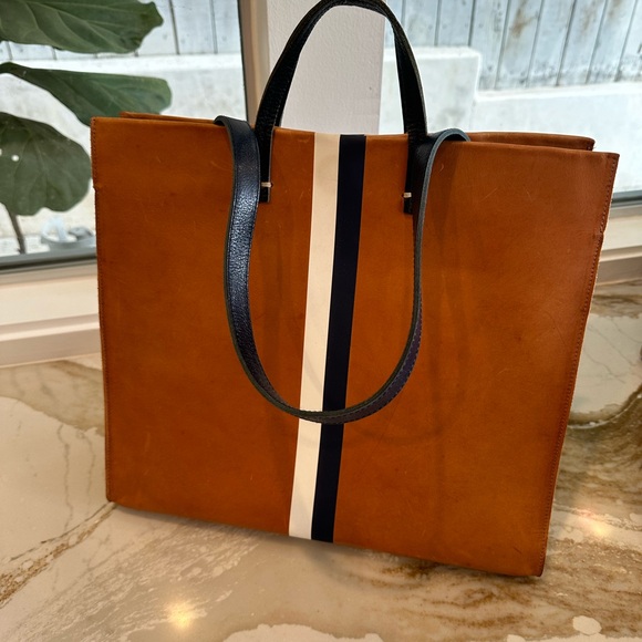 Clare V simple leather hard tote - Picture 5 of 6